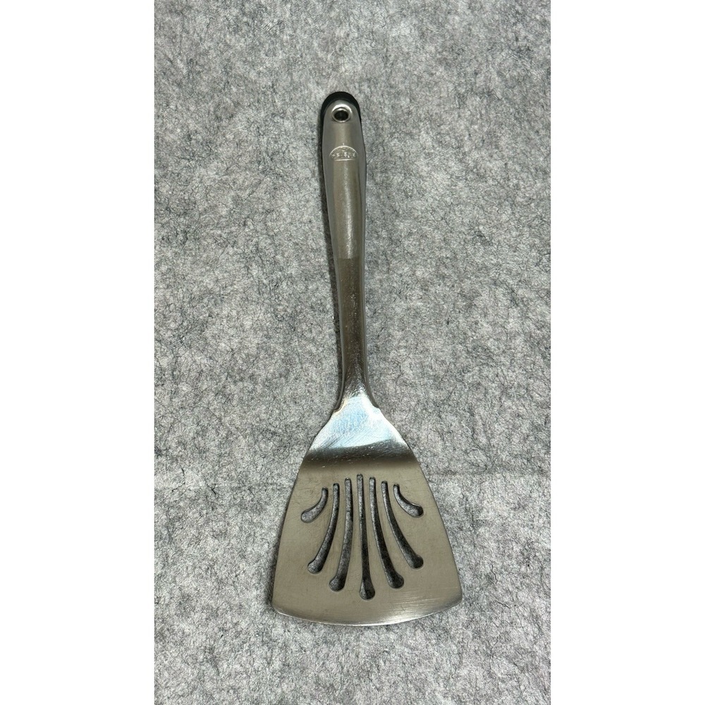 Revere Ware Stainless Steel Spatula w/Silcone Grip Heavy USED Vintage